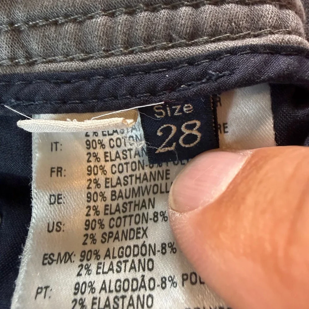 Diesel Krooley JoggJeans Mens 28 Grey Tapered Stretch Denim Sweatpants Italy